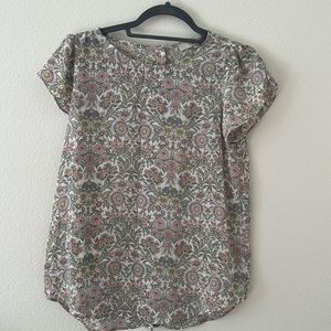 Loft Flower Print Shirt